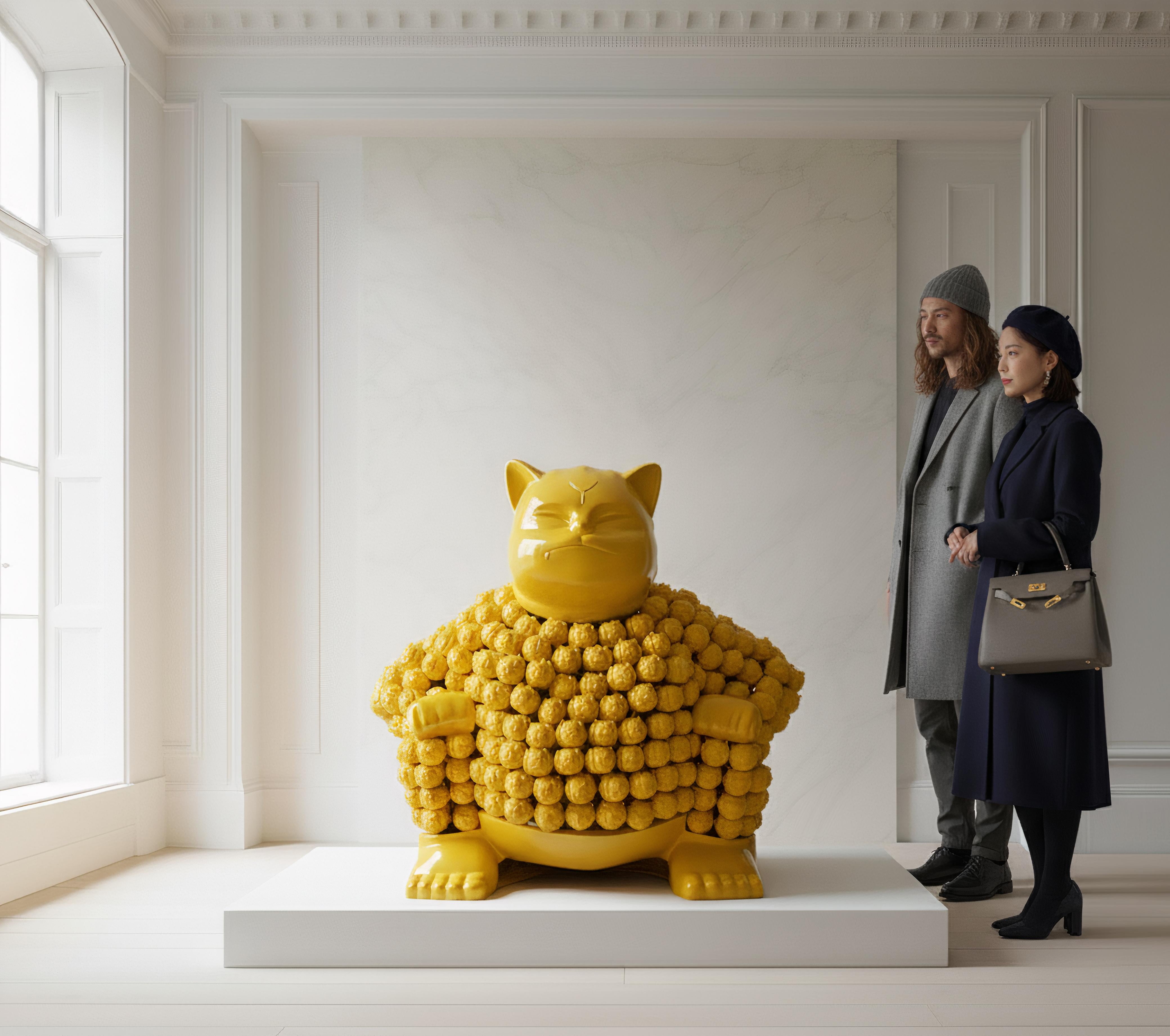 Yellow Sumonmyoji's Resonance : A Harmonious Ode to Onmyōdō's Dance of Dualities For Sale 3