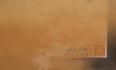La luce rifratta del deserto, litografia di Hiro Kai