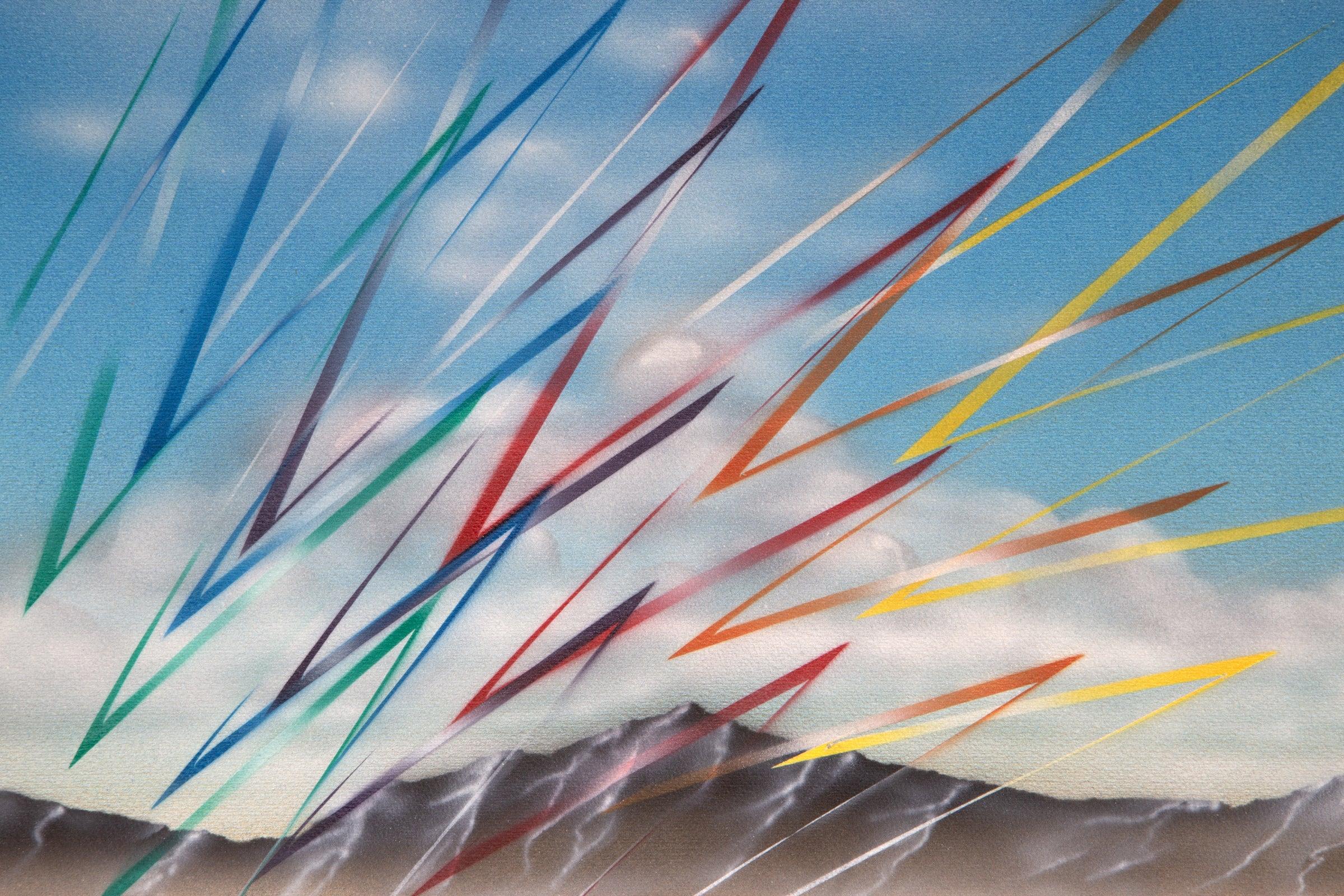 Lampe du désert réfragée, lithographie de Hiro Kai en vente 3