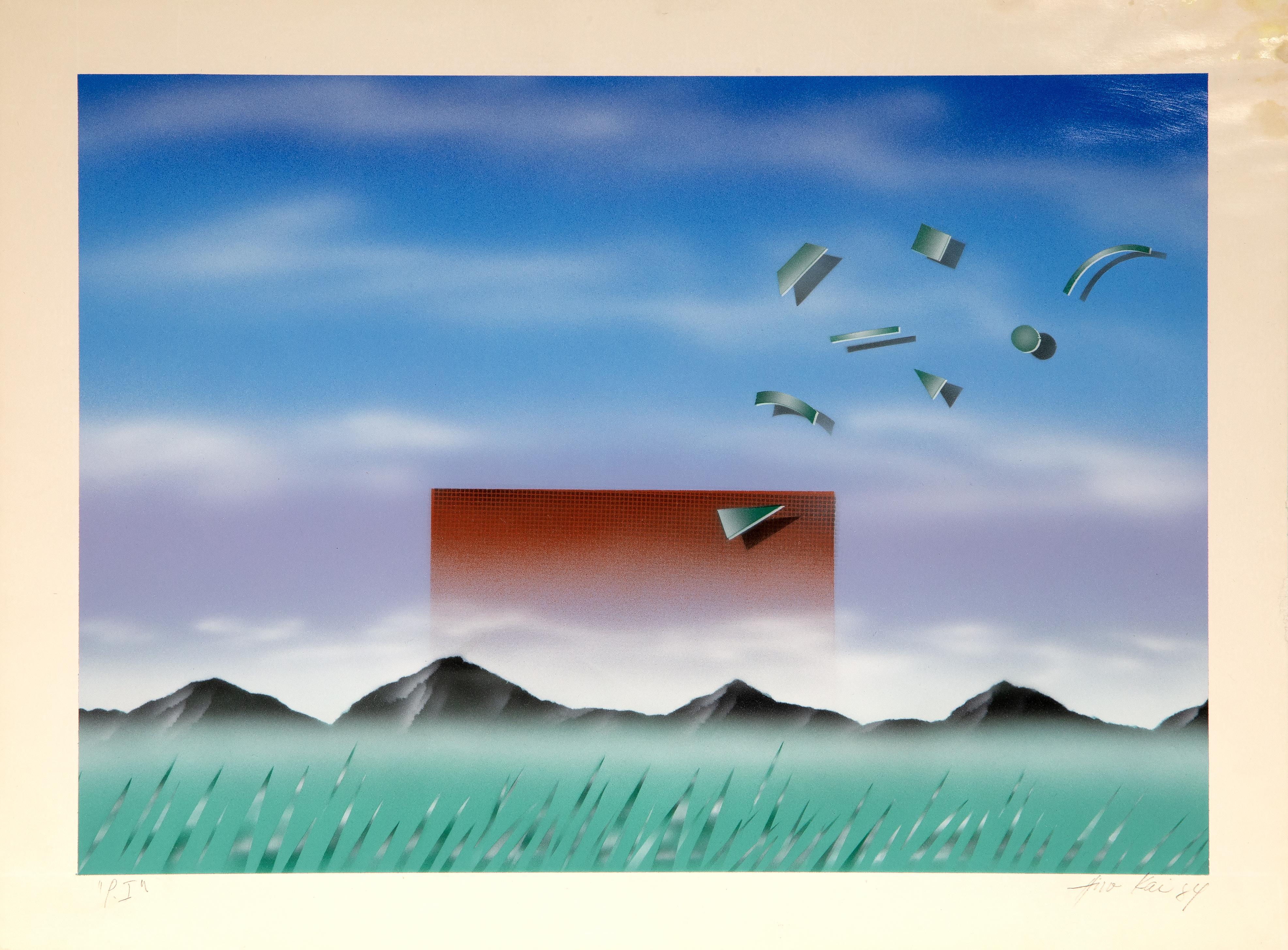 Taking Flight
Hiro Kai, Japanese (1955)
Date: 1984
Screenprint, signed, numbered and dated in pencil
Edition of P.I
Image Size: 11.75 x 16.5 inches
Size: 14 x 18.75 in. (35.56 x 47.63 cm)