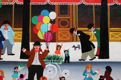 Una vivace strada di Parigi. 1973. Olio su tela. 54 x 73 cm