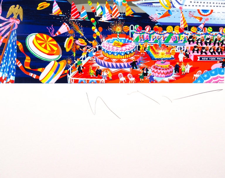 Hiro Yamagata - Happy Birthday Liberty, 100th Birthday of the Statue of