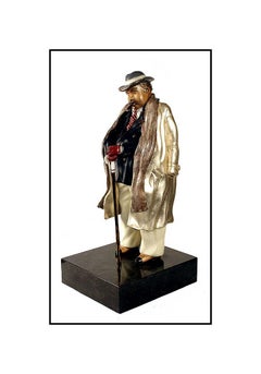 Hiro Yamagata Original Bronze Full Round Sculpture The Big Boss Signed Artwork