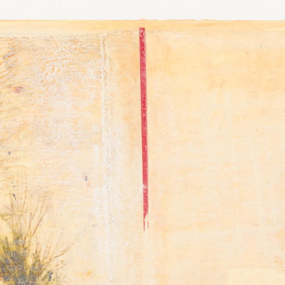 mischtechnik auf Papier; ungerahmt 

ganzer Bogen 22,75 x 30,25 Zoll 

signiert, datiert und betitelt unten rechts

Der neoromantische Maler Hiro Yokose verschmilzt mehrere Schichten aus Wachs und Ölfarbe zu geheimnisvollen, verschleierten