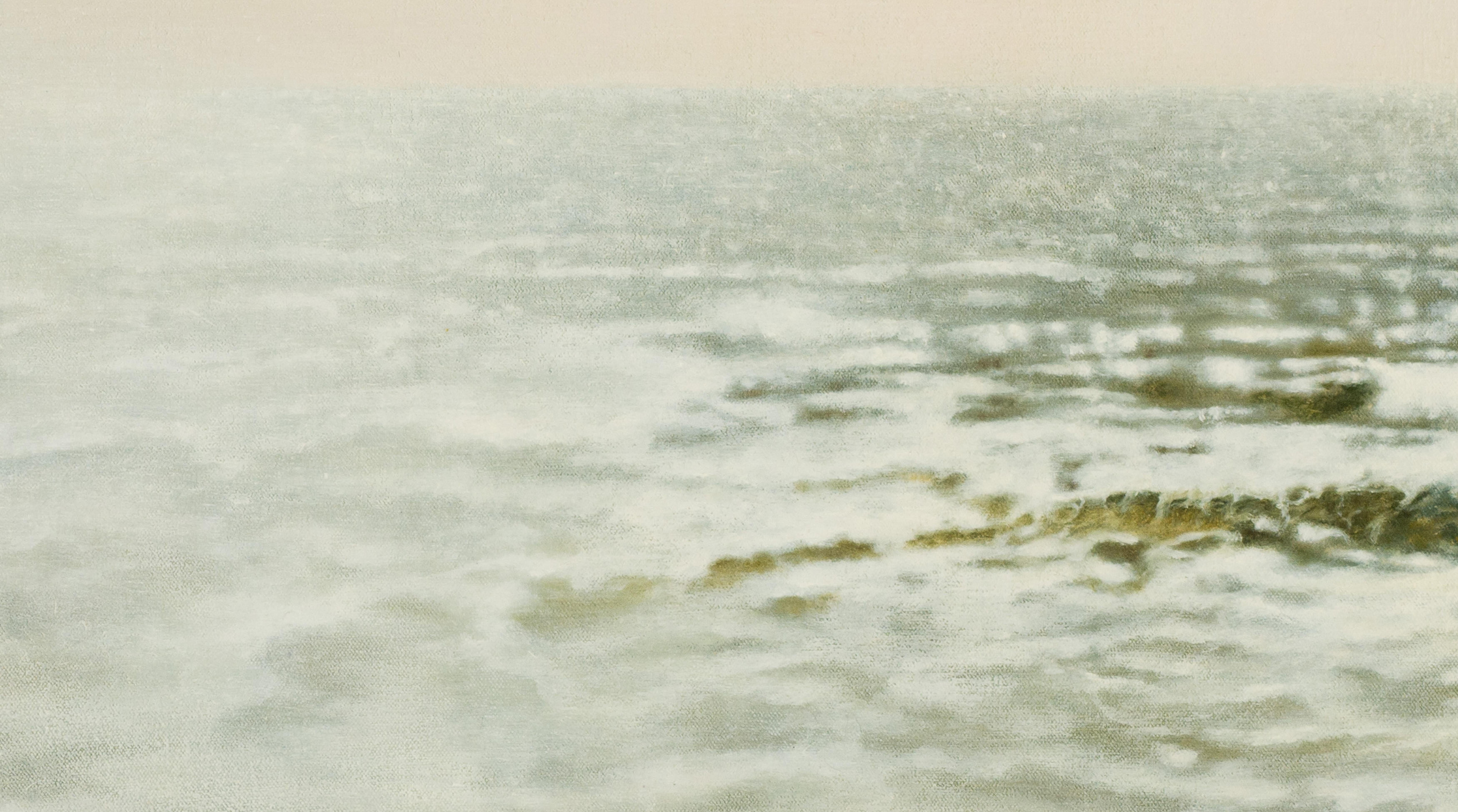 #5168 - Landscape Painting Beige di Hiro Yokose