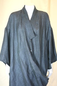 Hiroko Koshino Hybrid Linen Sari Kimono Wrap Ensemble