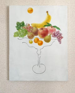 Japanese Contemporary Art by Hiromi Sengoku - Asortment of Fruits and Sunrise