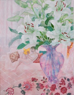 Arte contemporáneo japonés de Hiromi Sengoku - Lirios y azucenas