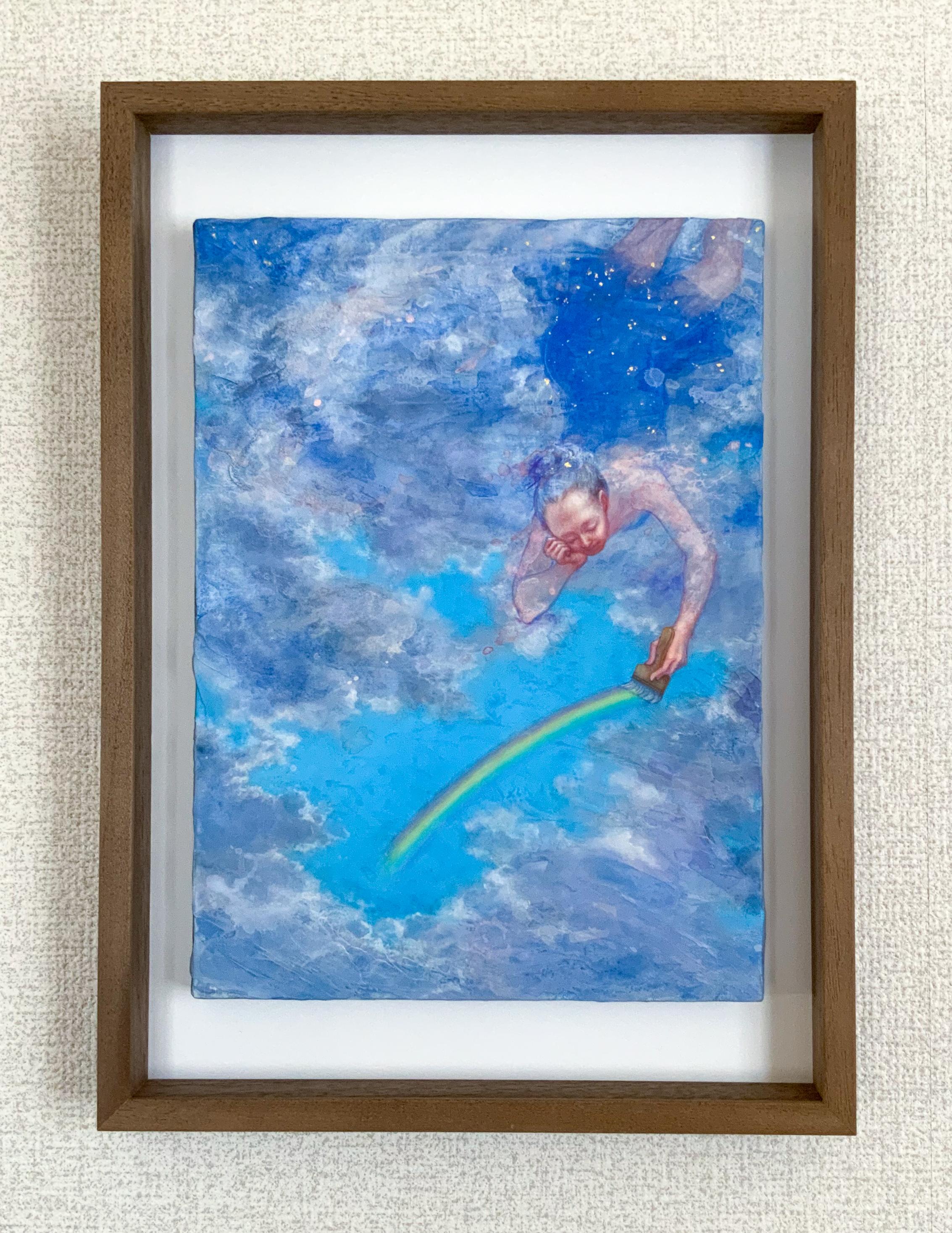 Art contemporain japonais de Hiromi Sengoku - Au-delà de l'arc-en-ciel, sous les étoiles en vente 1