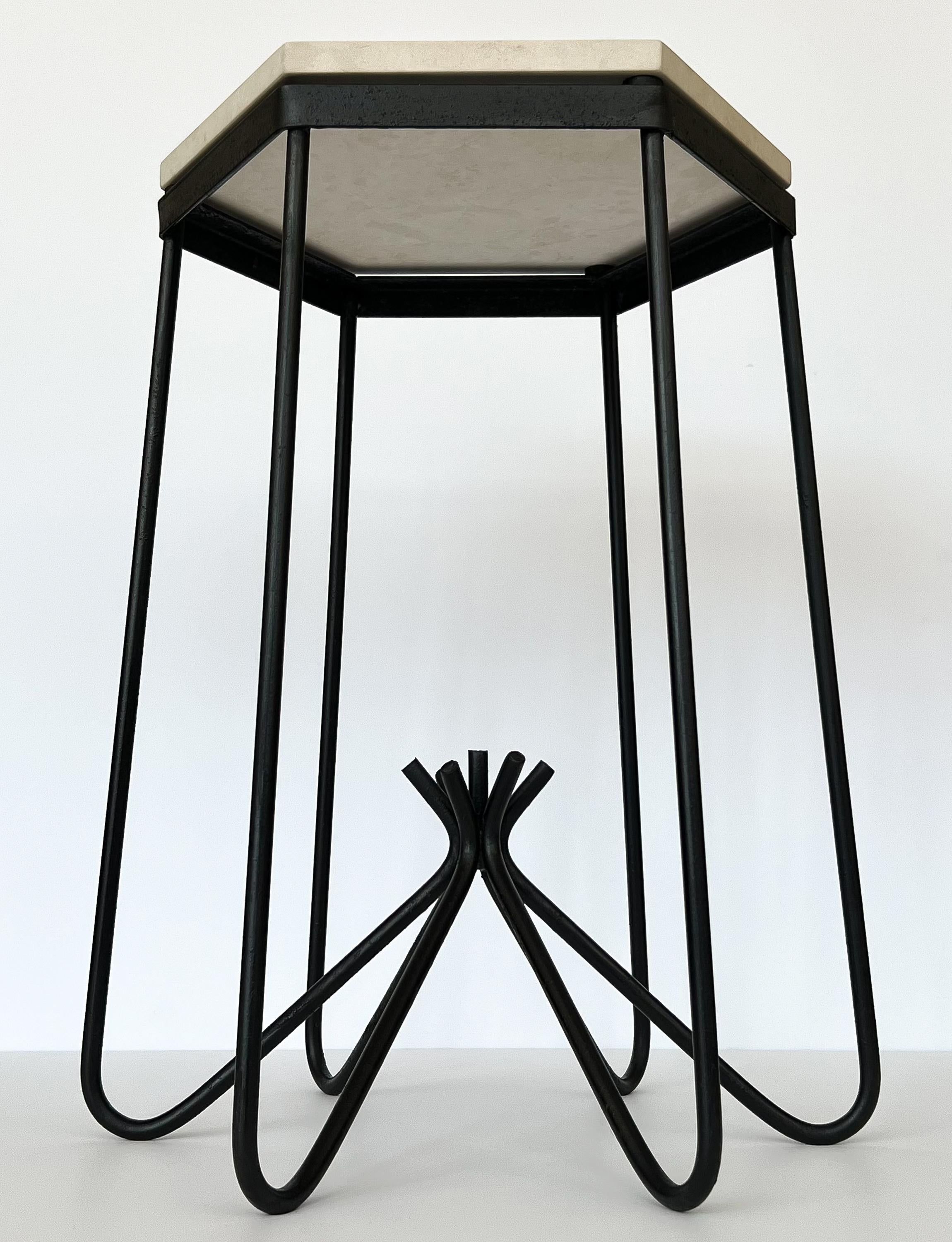 Hirondelle Side Table in the Style of Jean Royère 2