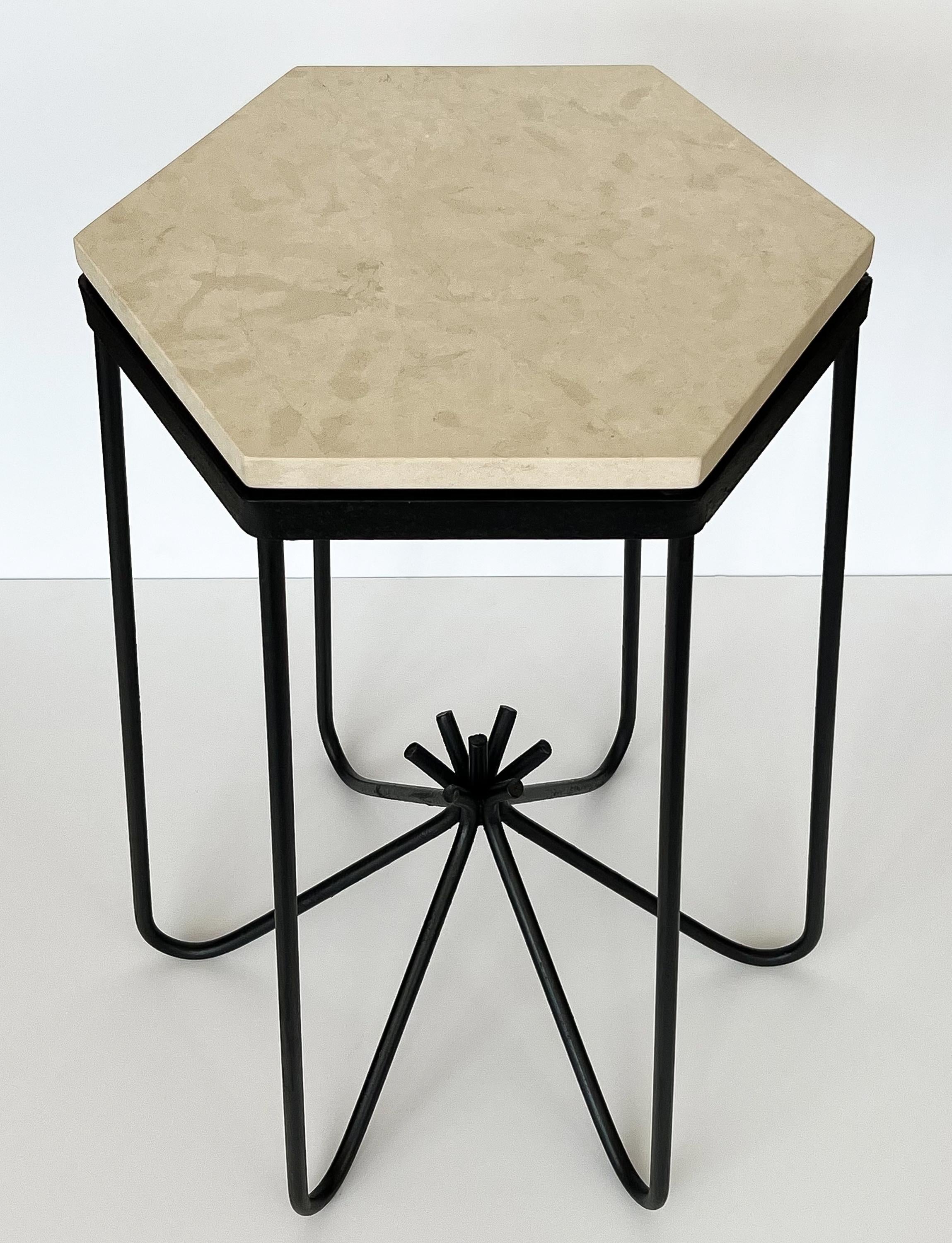 Mid-Century Modern Hirondelle Side Table in the Style of Jean Royère
