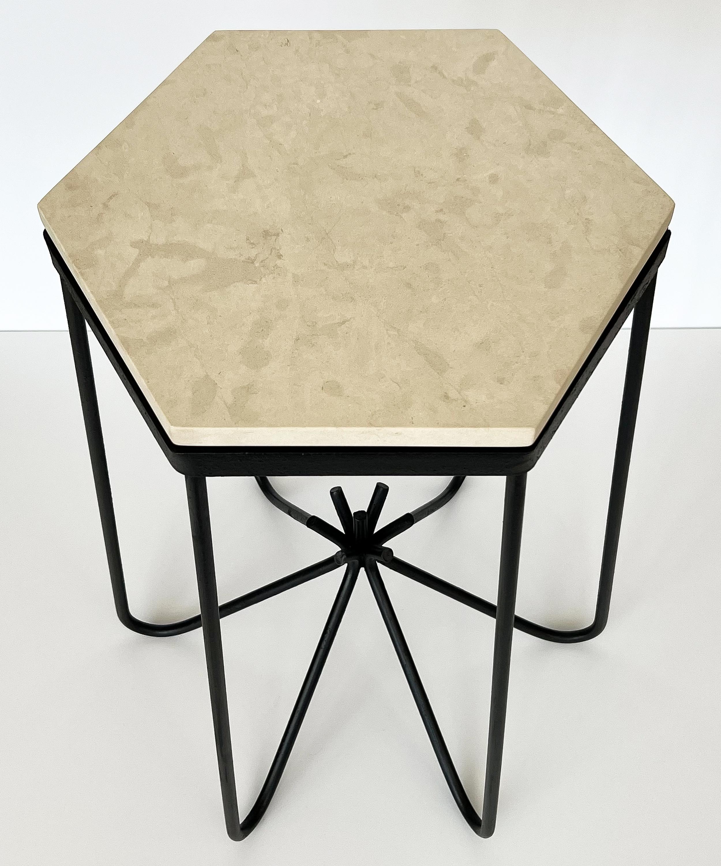 American Hirondelle Side Table in the Style of Jean Royère