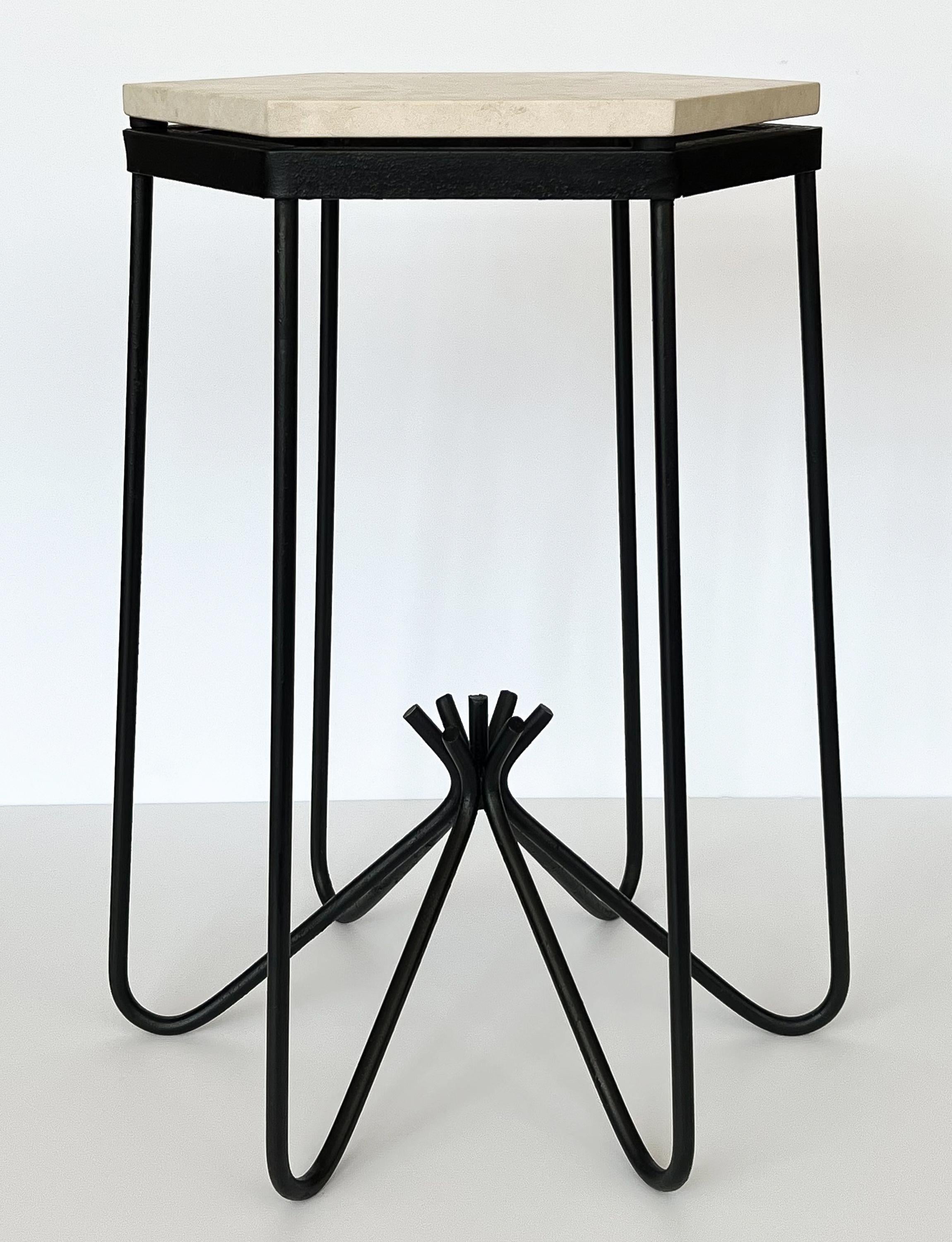 Hirondelle Side Table in the Style of Jean Royère 1