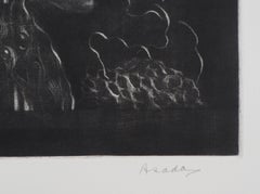 Women Temple - Original handsigned etching - Numbered / 115