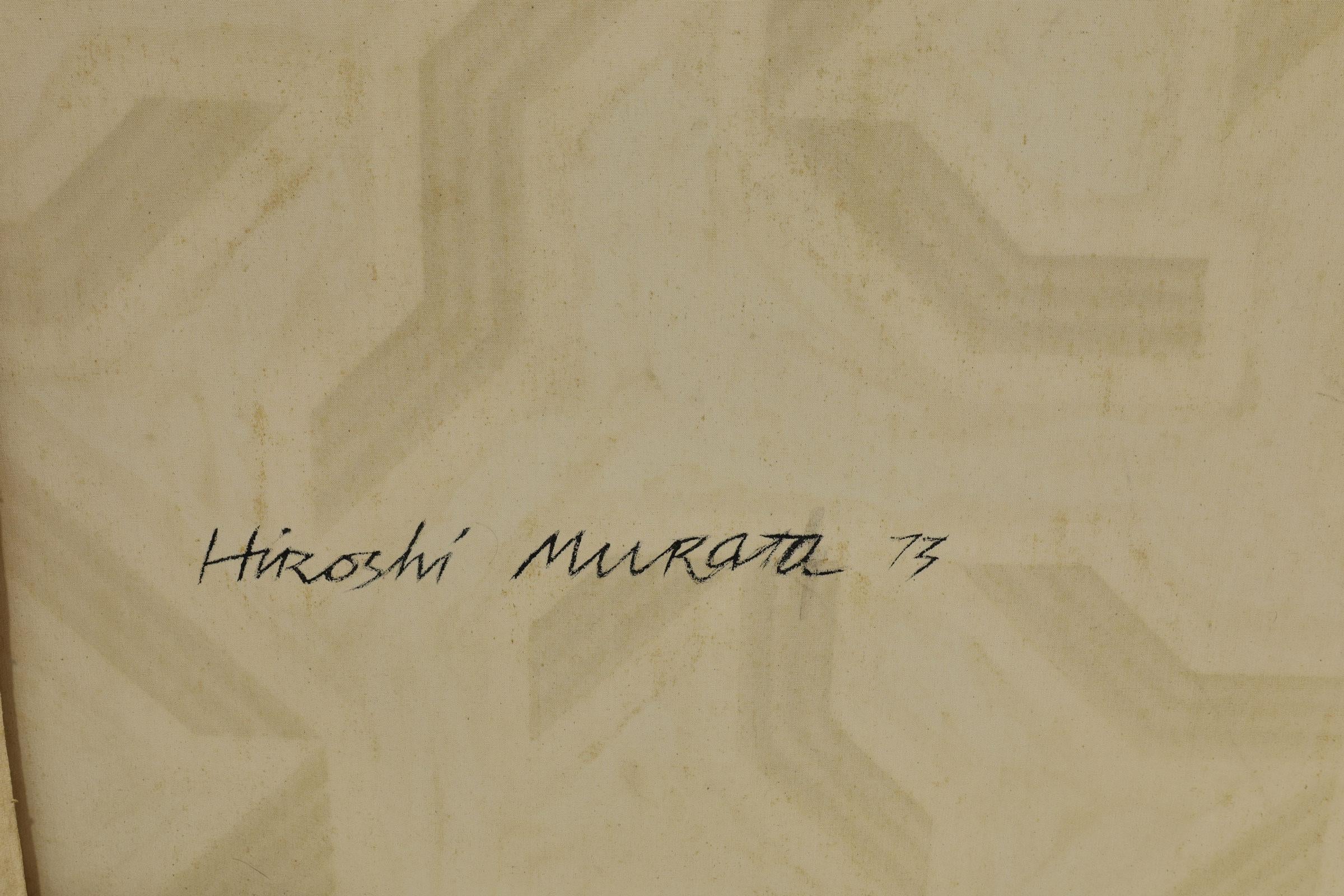 Hiroshi Murata, Acrylic on Canvas, dtd. 1973, 50.25
