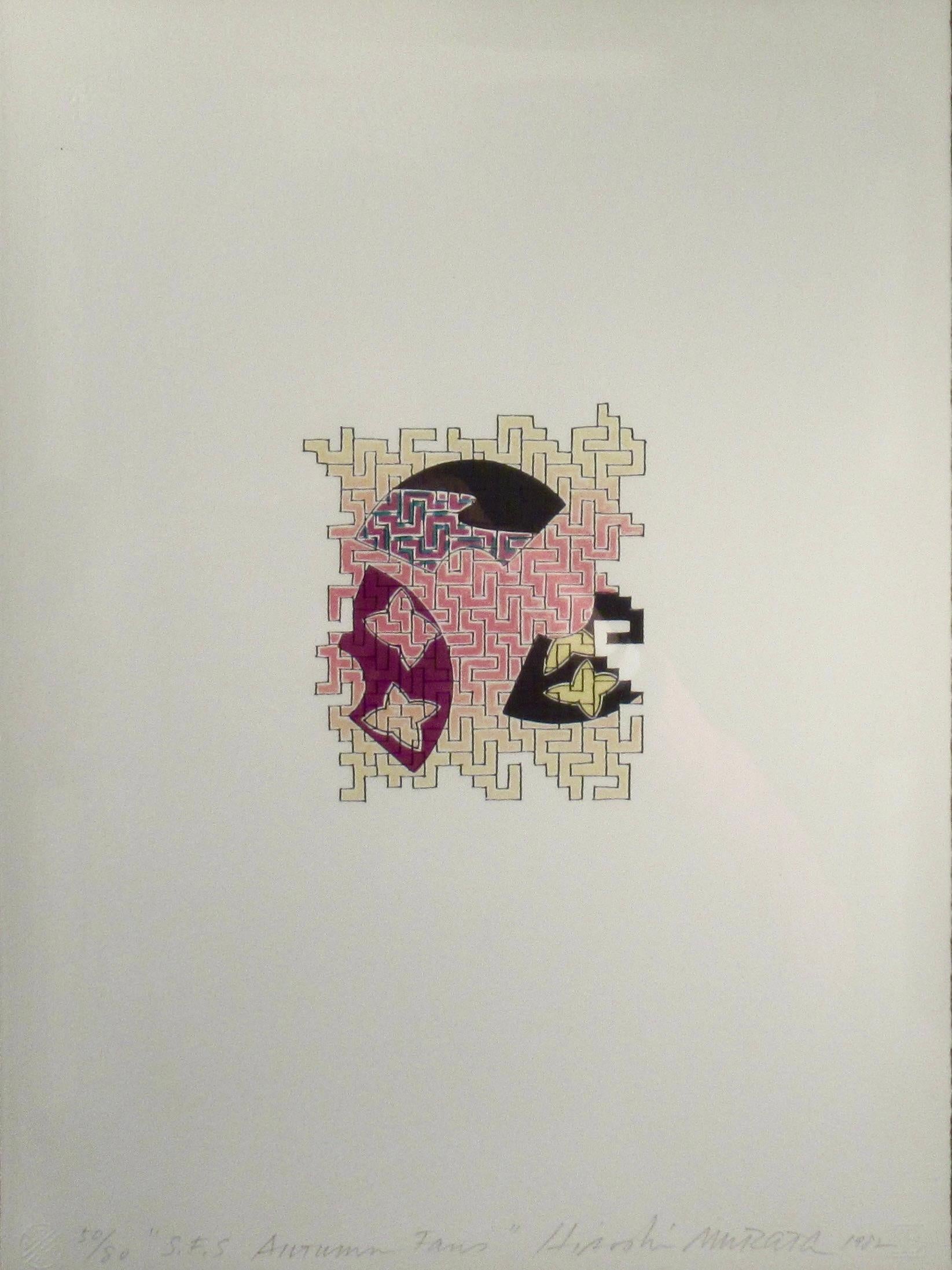 Fan d'autunno - Print di Hiroshi Murata