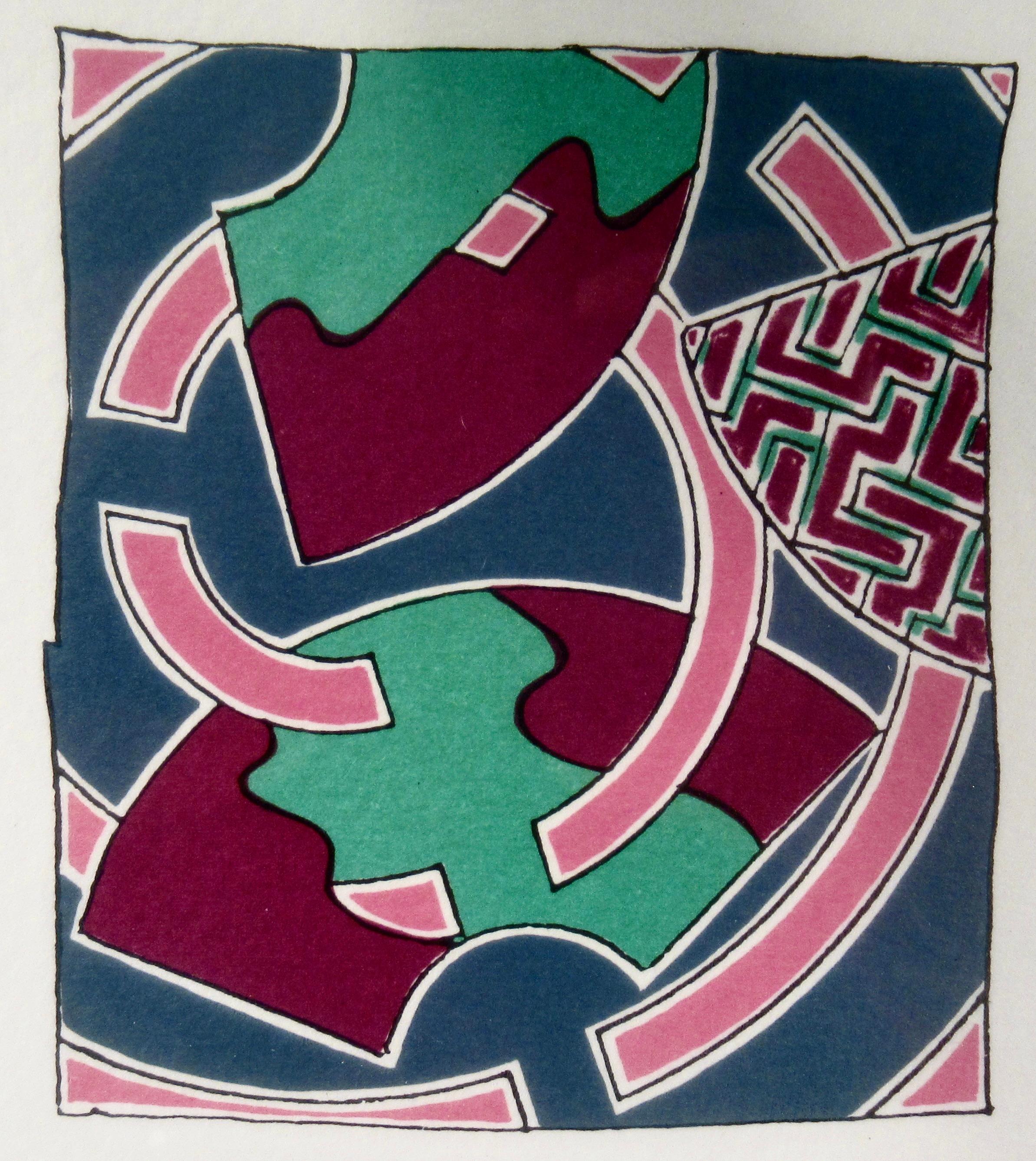 Martian Fans - Abstract Print by Hiroshi Murata