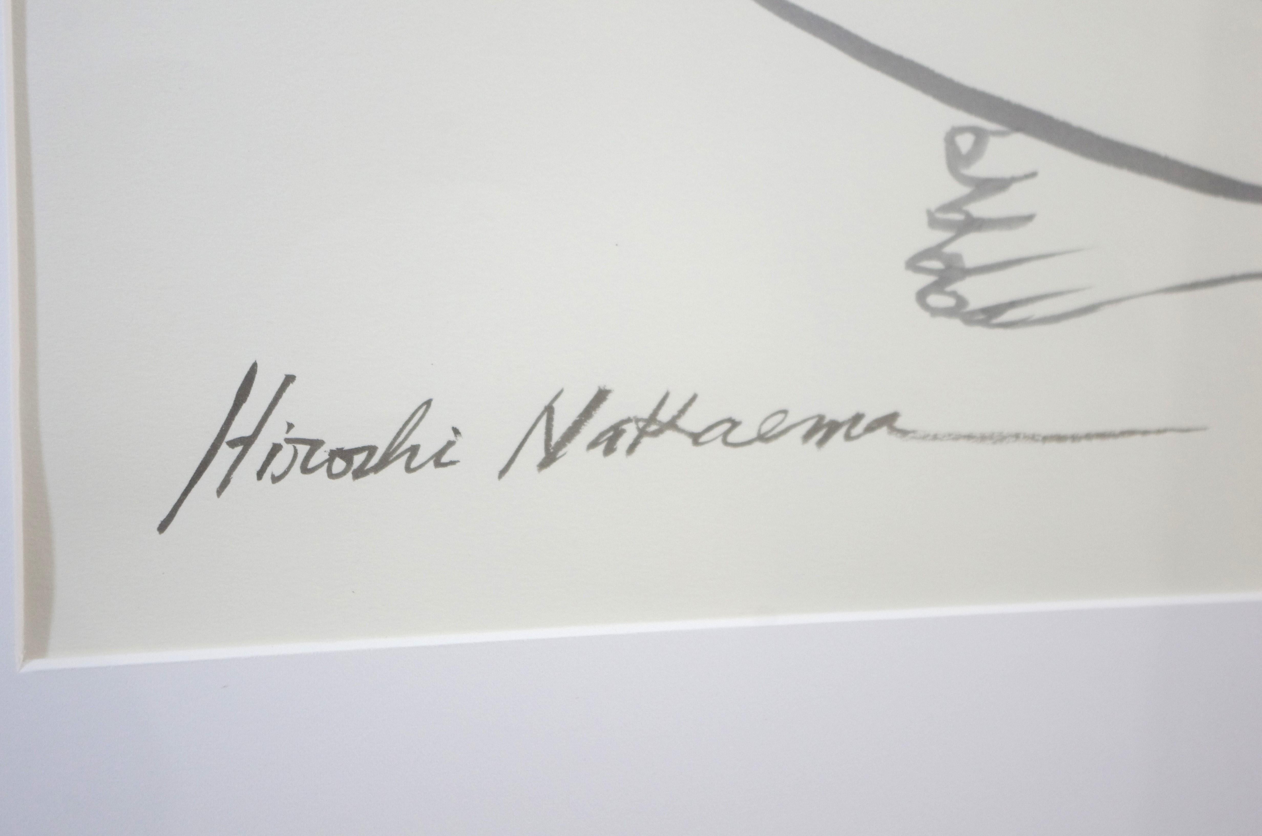 20th Century Hiroshi Nakaema - Aquarel Drawing For Sale