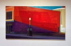 "Break" Original Painting by Hiroshi Sato, Vibrant Landscape