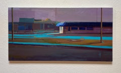 "Closed" Original Painting by Hiroshi Sato, Vibrant Landscape