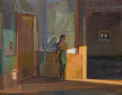 "Cornered" - Contemporary Oil Painting on Canvas by Hiroshi Sato, 2025