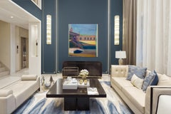 "Fort Smith Hotel" by Hiroshi Sato, Original Painting, Landscape