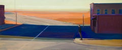 "Pass" - Oil on Canvas Contemporary Figurative Streetscape Painting 2024