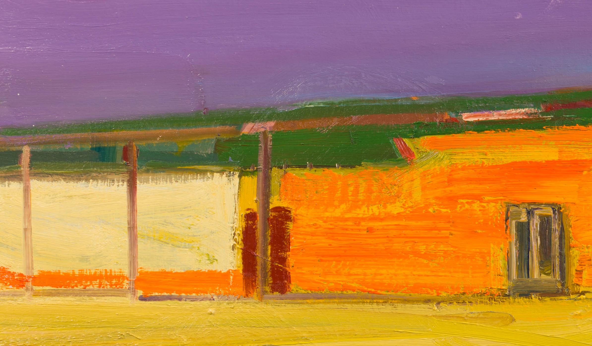 « Store Lot » de Hiroshi Sato, peinture originale, paysage figuratif en vente 4