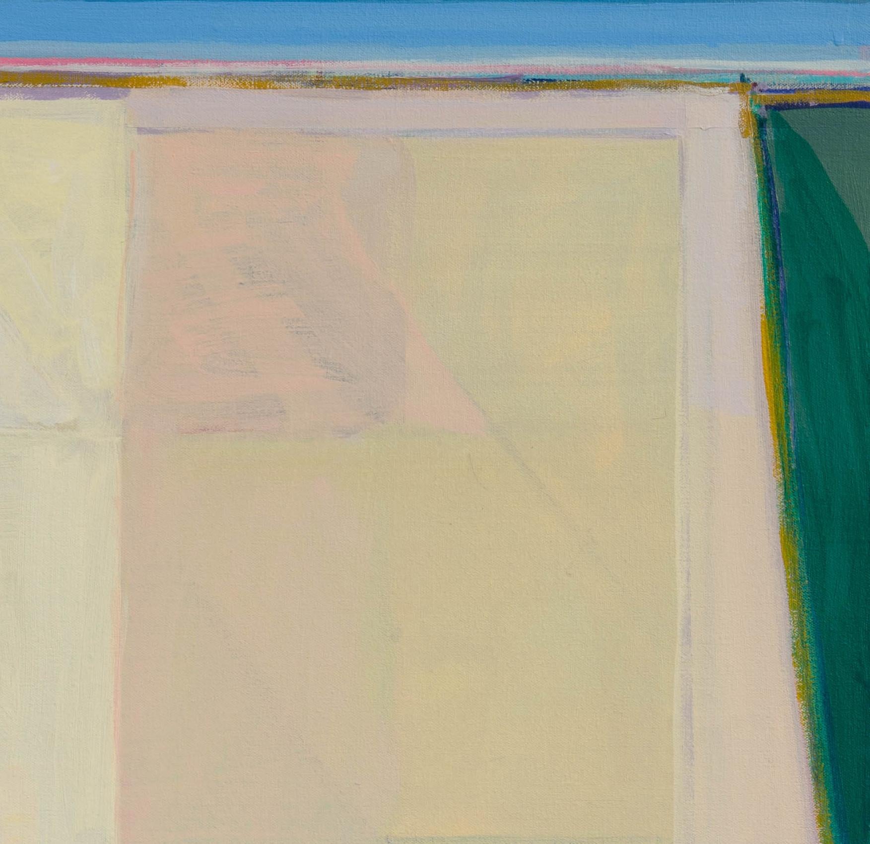 „Vert-Tisch Nr. 1“ von Hiroshi Sato, Originalgemälde, Abstraktes Stillleben im Angebot 4