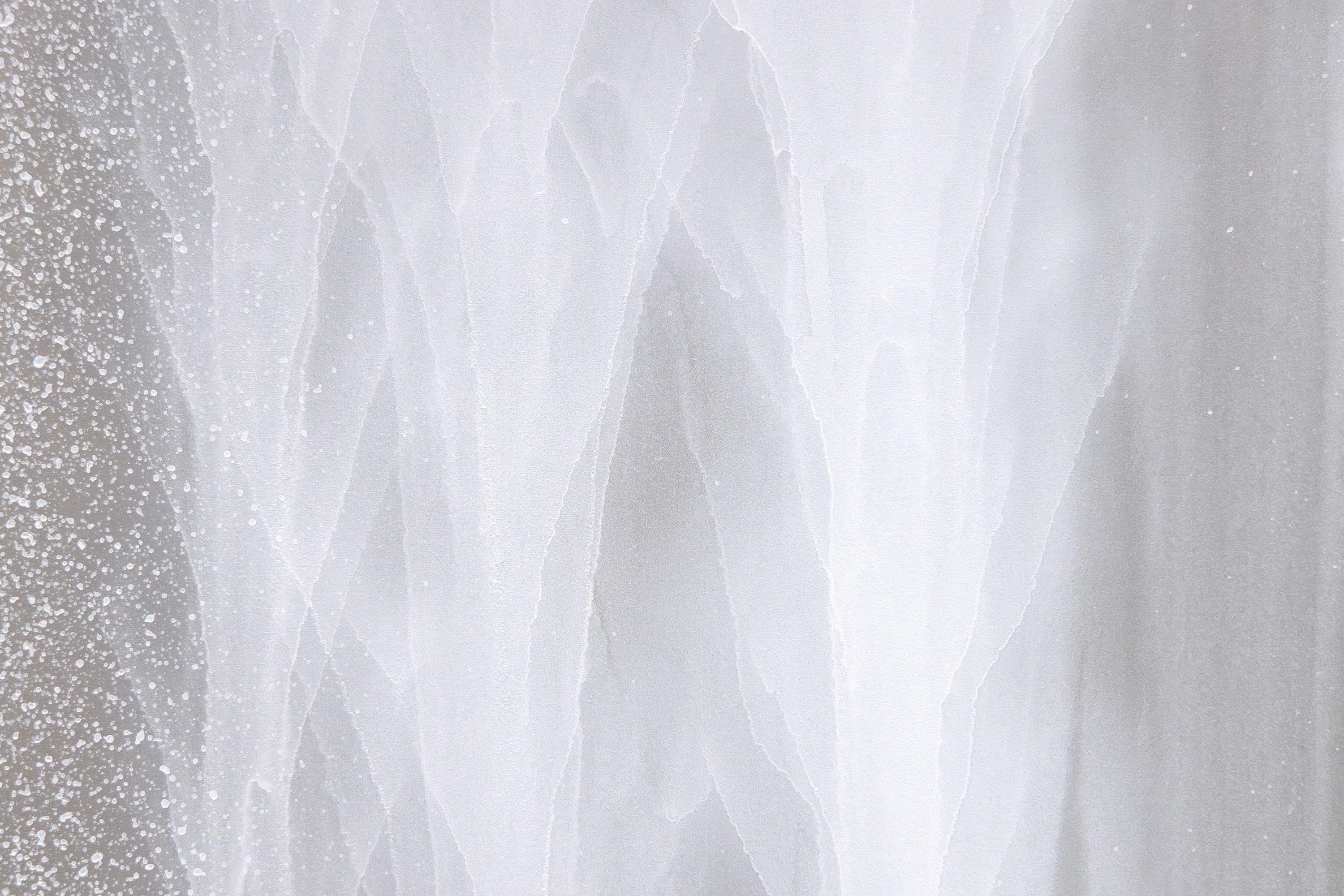 Cascata - Abstract Painting Grigio di Hiroshi Senju