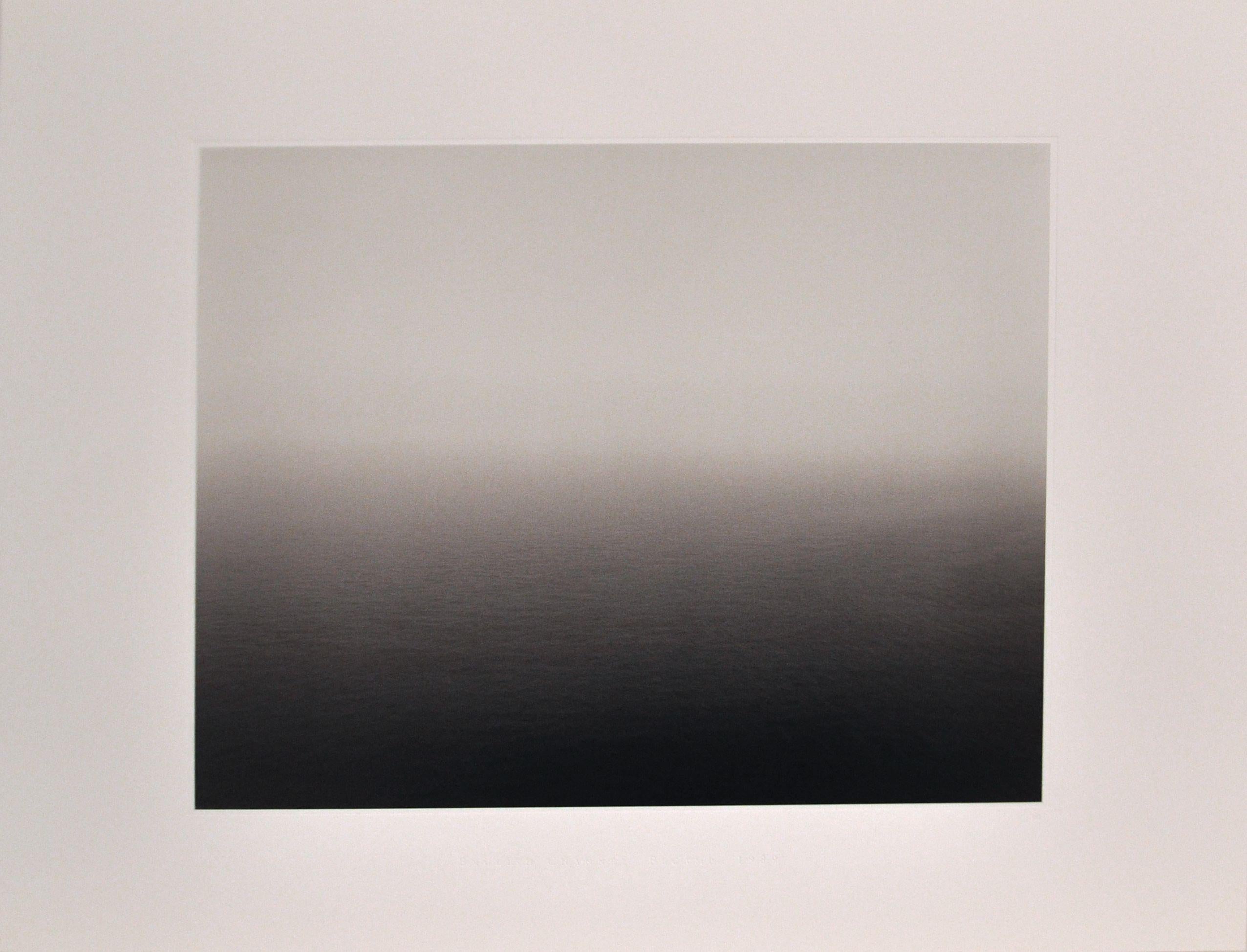 Part of Sugimoto's Time Exposed series, in which he photographs, using the same format for each, different seas. The mood, detail of waves, and weather affects the way in which the space reads as a landscape or more abstractly. 