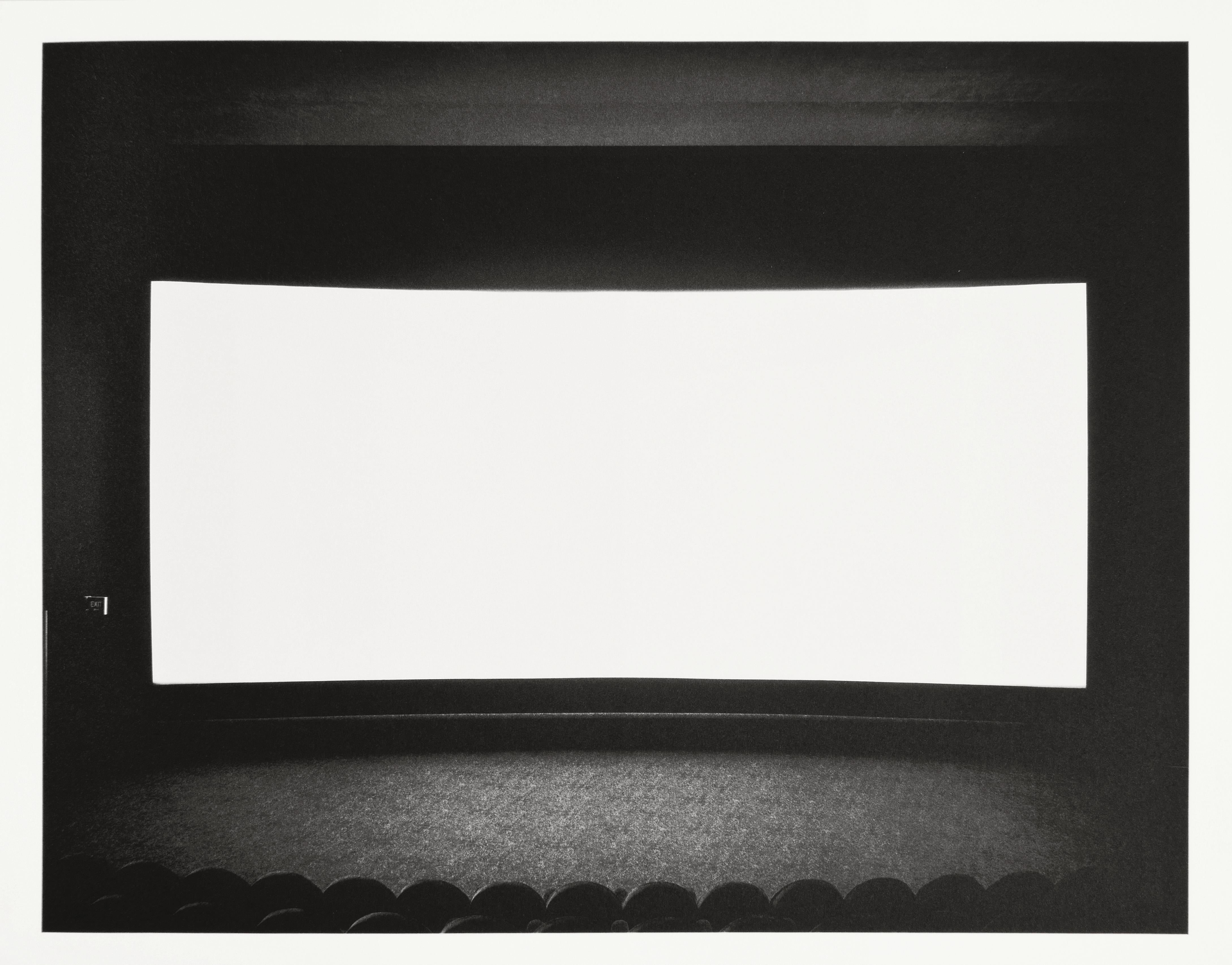 Theaters by Hans Belting, 2001 - Black Black and White Photograph by Hiroshi Sugimoto
