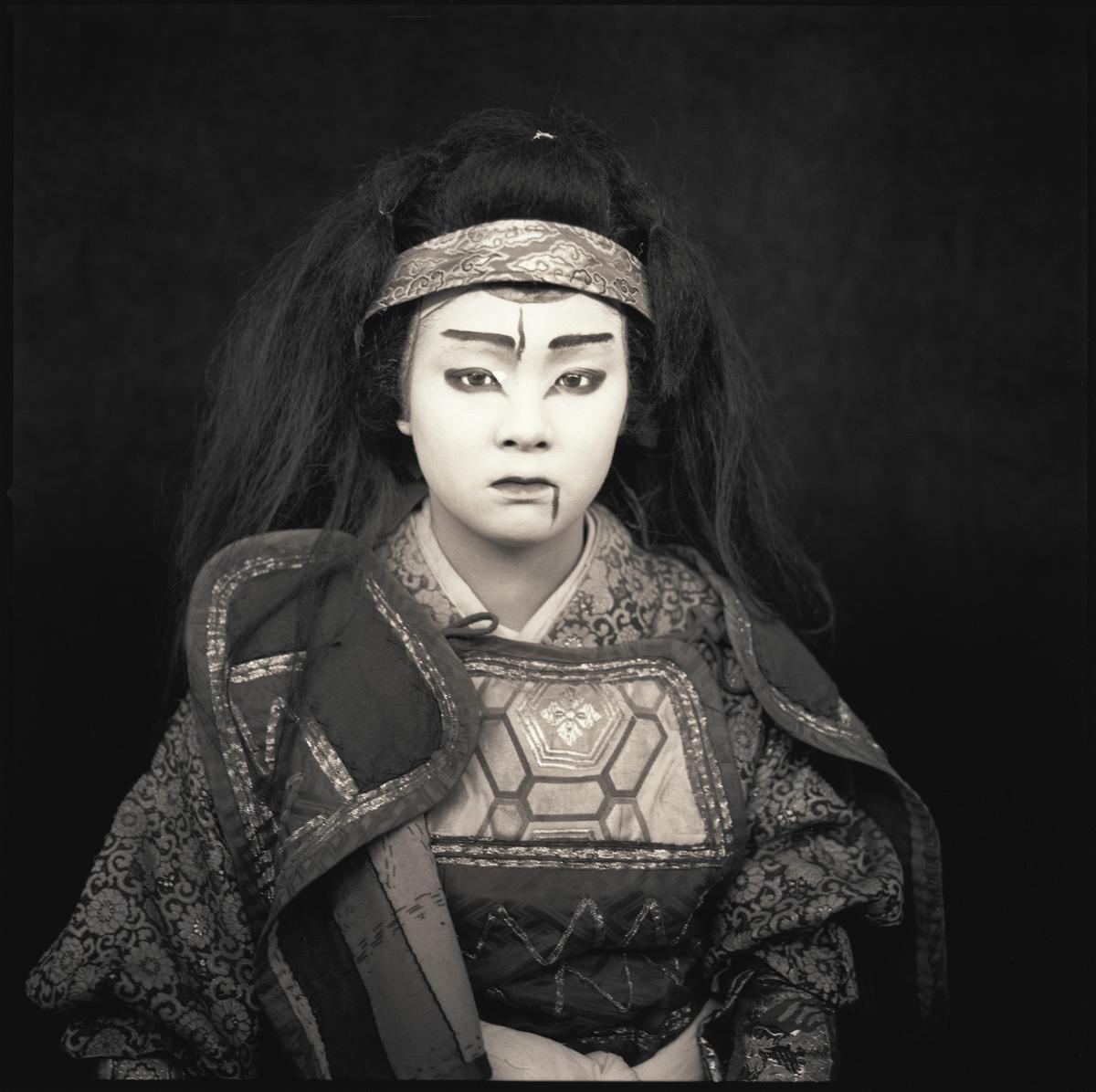 Hiroshi Watanabe Black and White Photograph – Eri Tanaka, Tono Kabuki