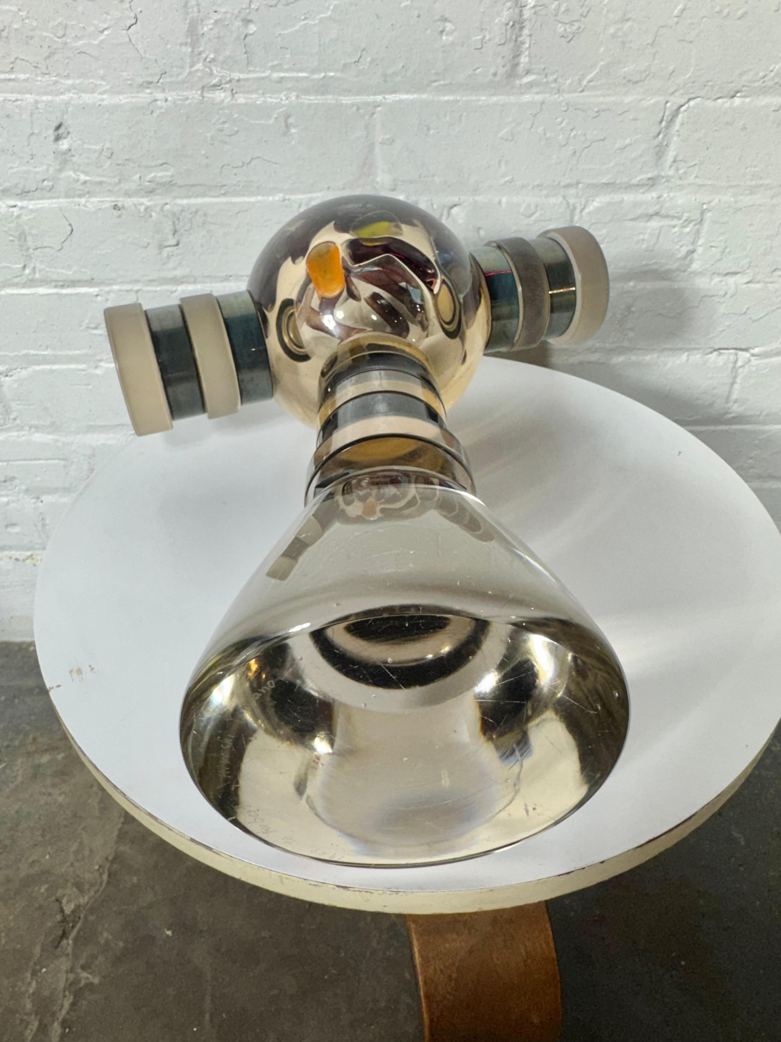 Organique Hiroshi Yamano Sculpture géométrique en verre d'art c.C. 1989 en vente
