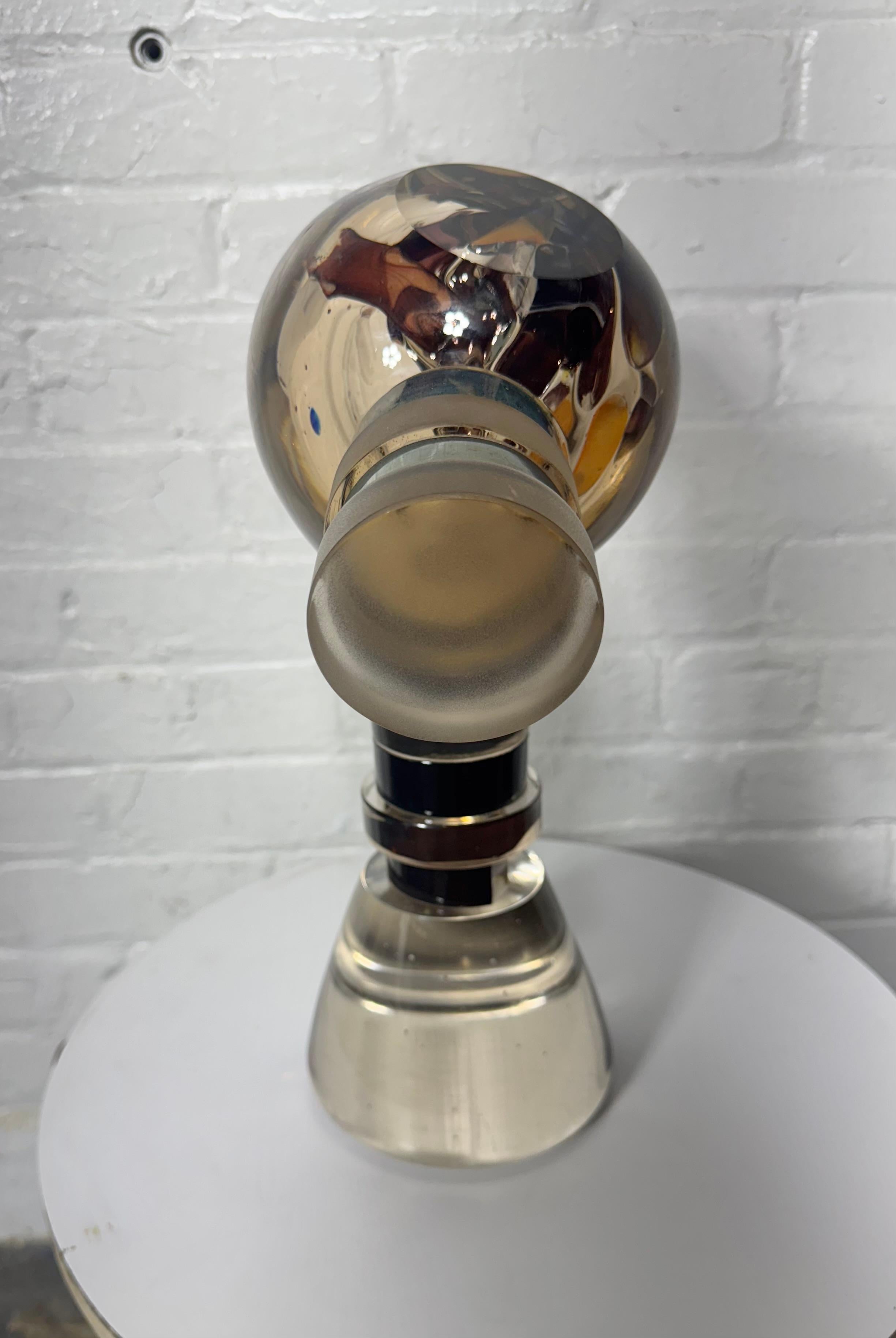 Verre d'art Hiroshi Yamano Sculpture géométrique en verre d'art c.C. 1989 en vente