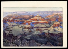 Grand Canyon Farbholzschnitt Hiroshi Yoshida