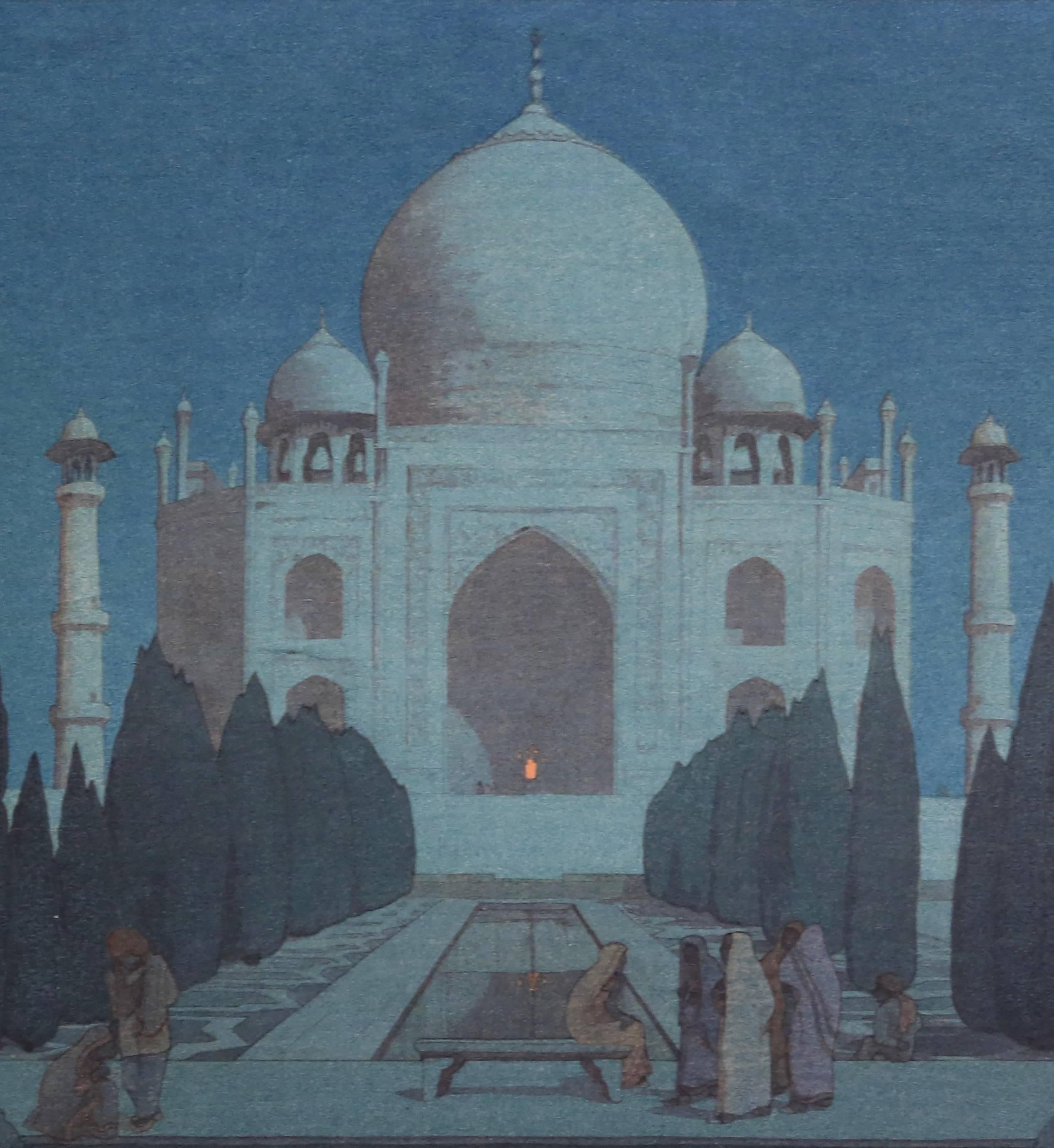 Night in Taj Mahal No. 6 - Print by Hiroshi Yoshida