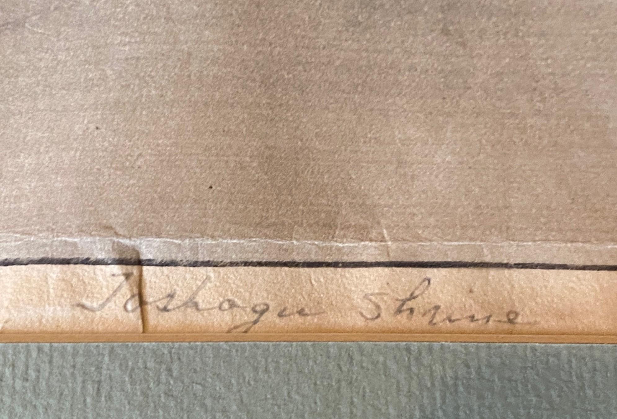 Hiroshi Yoshida Signierter Japanischer Farbholzschnitt Toshogu-Schrein mit Jizuri-Siegel im Angebot 10