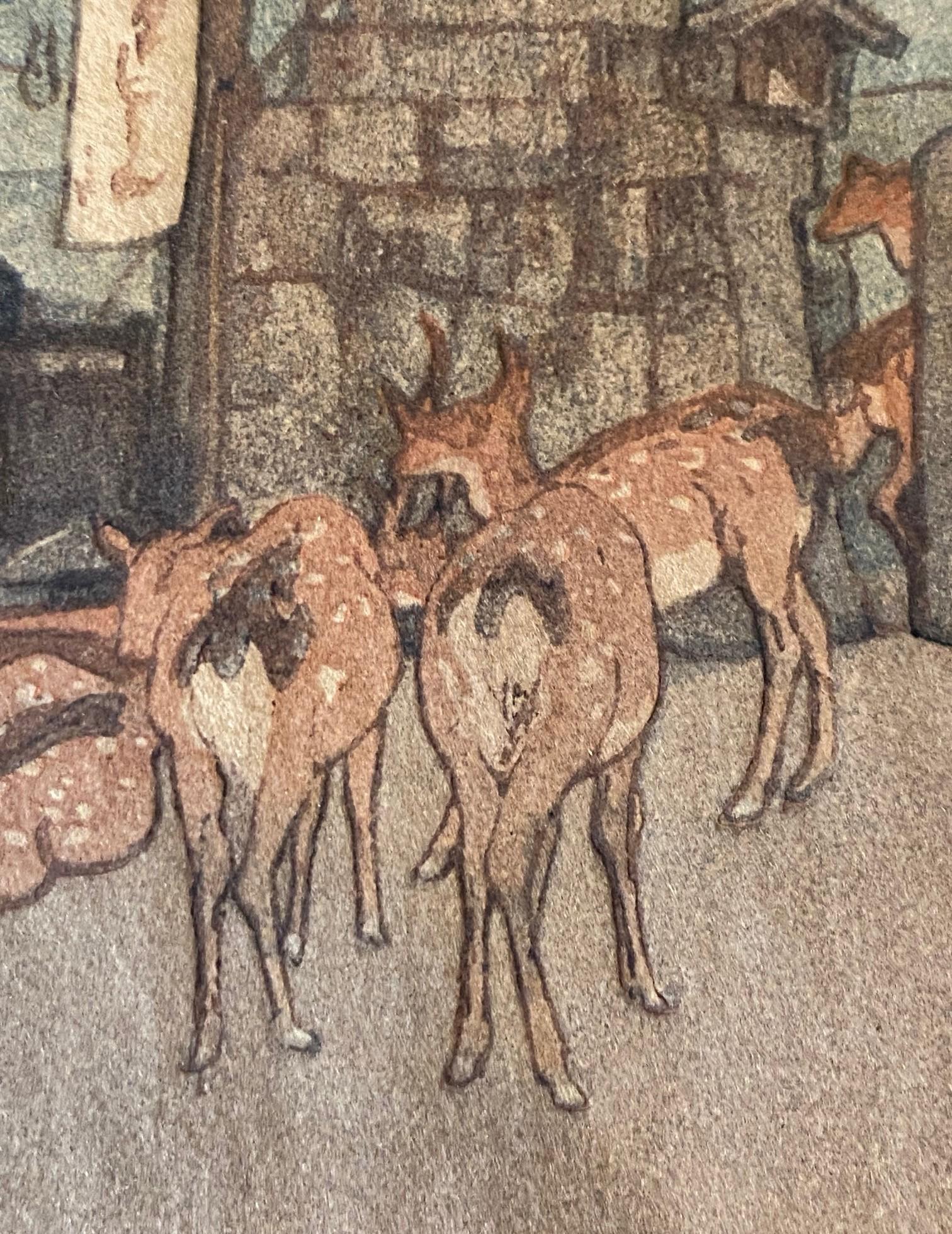 Hiroshi Yoshida Impresión xilográfica japonesa firmada Camino al santuario Kasuga, Jizuri en venta 5