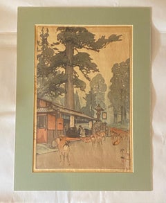 Hiroshi Yoshida Hiroshida Hiroshida, stampa su legno giapponese firmata Via per il Santuario di Kasuga, Jizuri