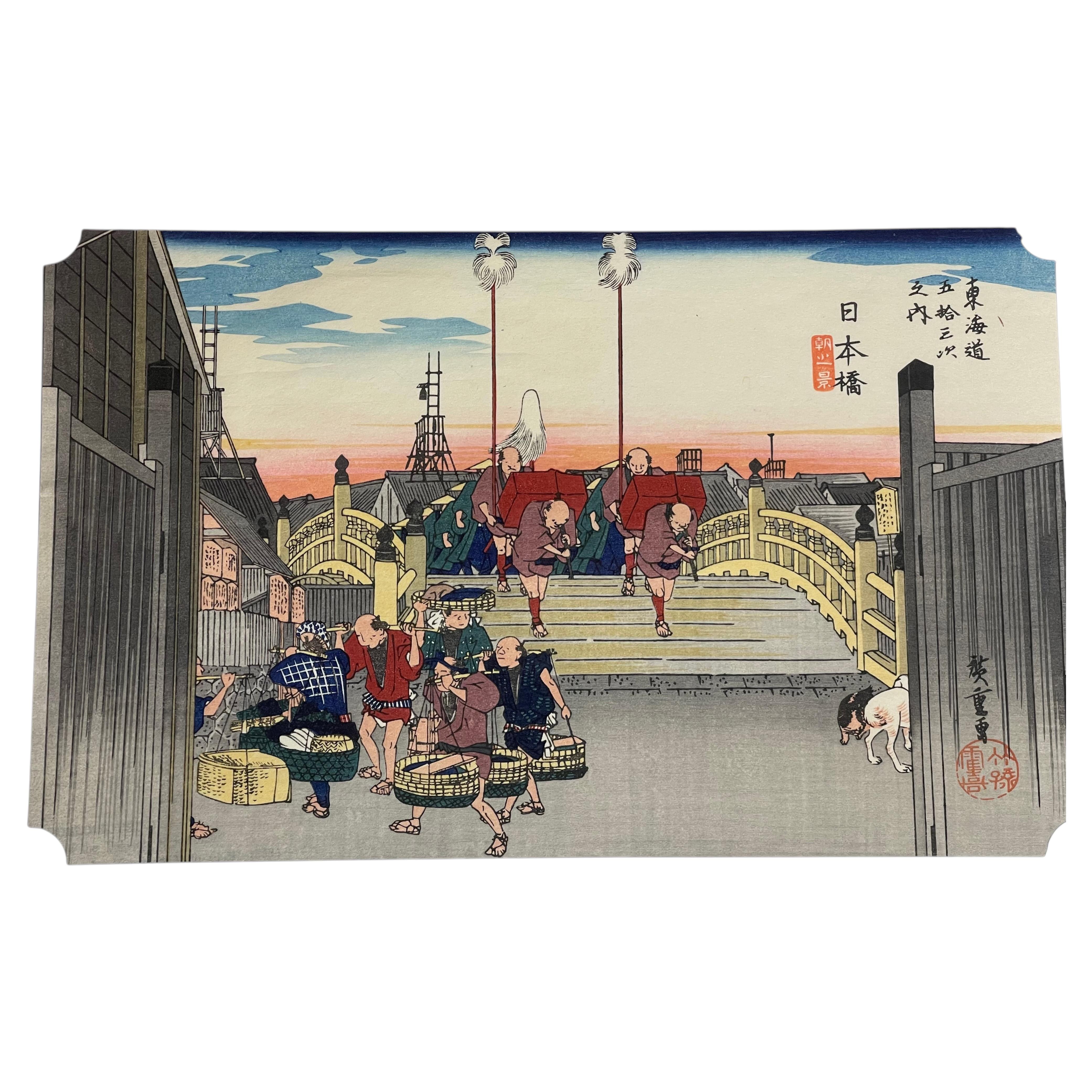 Hiroshige Ando Prints Nihonbashi & Hodogaya