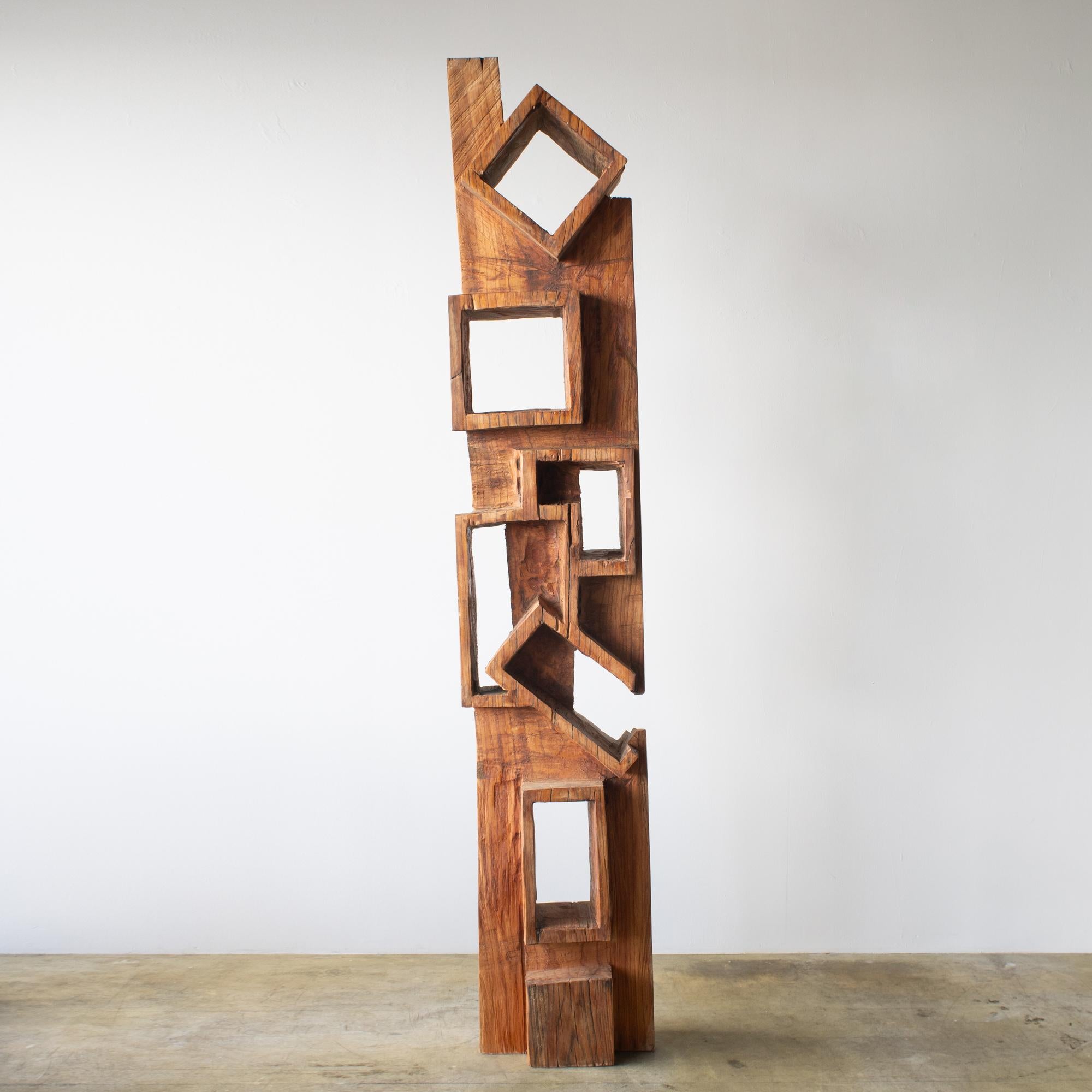 Hiroyuki Nishimura Abstract Sculpture Masouleh Tower3 Tribal Style Bookcase In New Condition For Sale In Shibuya-ku, Tokyo