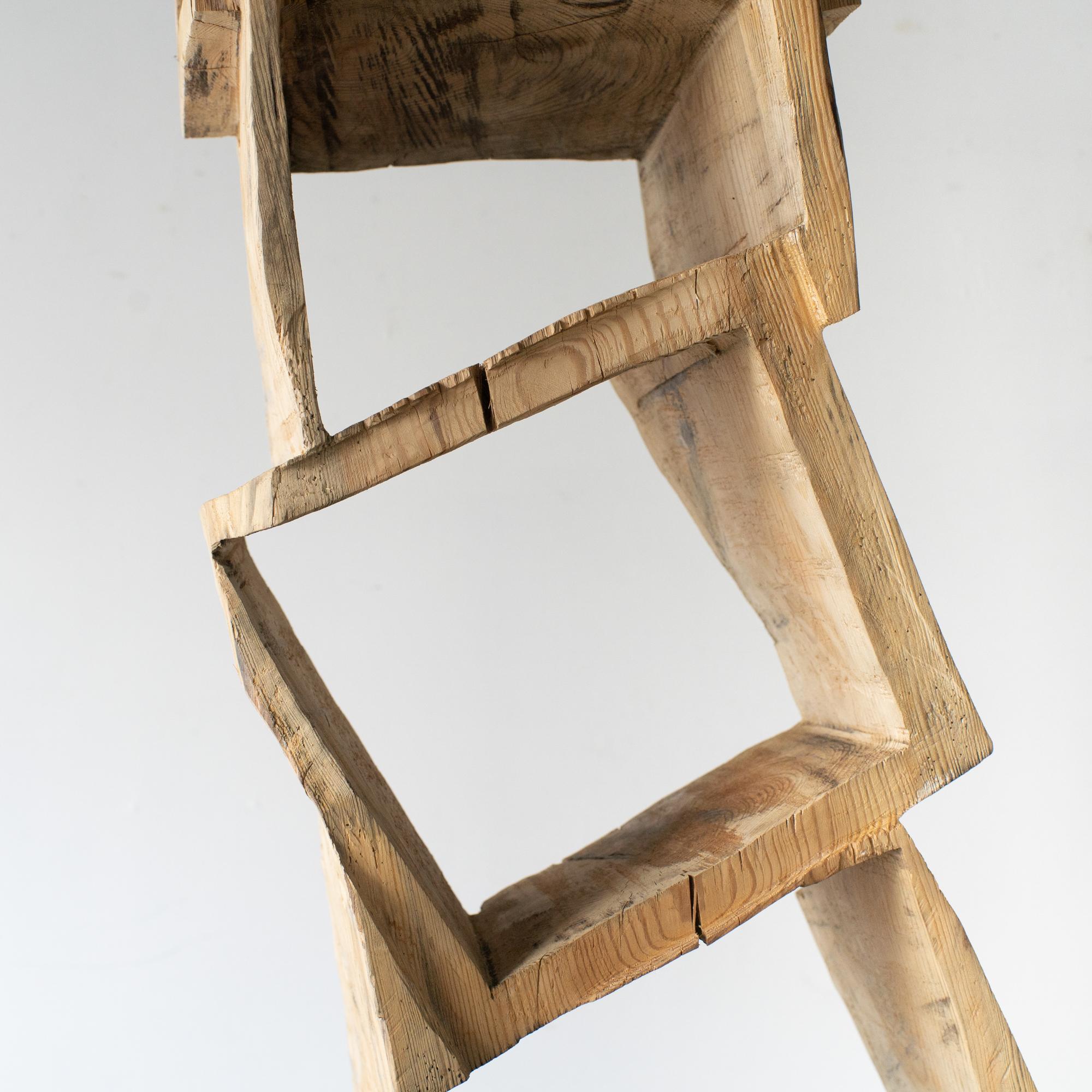 Abstrakte Skulptur-Regal von Hiroyuki Nishimura, 6 (Holz) im Angebot