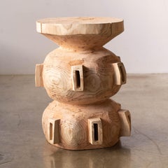 Hiroyuki Nishimura and Sculptural Stool Side Table 15-2 Tribal Glamping