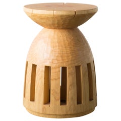 Hiroyuki Nishimura and Zogei Furniture Sculptural Stool 3 Tribal Glamping