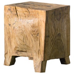 Hiroyuki Nishimura and Zogei Furniture Sculptural Stool Cubo Tribal Glamping