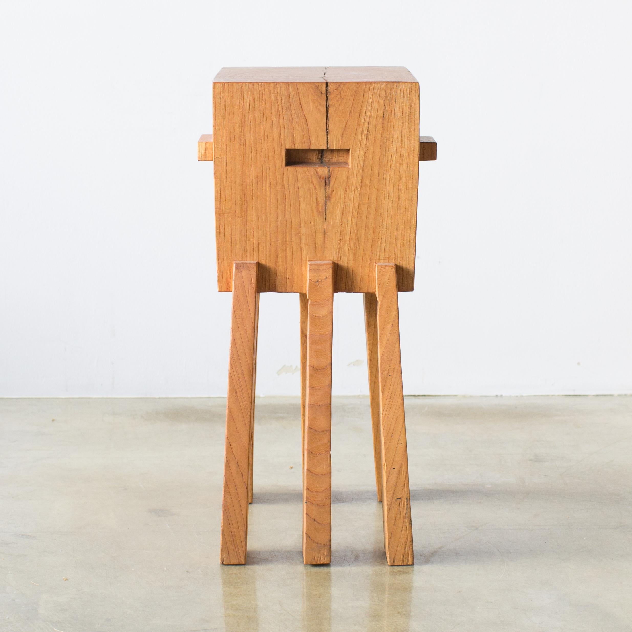 Tribal Hiroyuki Nishimura and Zogei Furniture Sculptural Stool5  For Sale