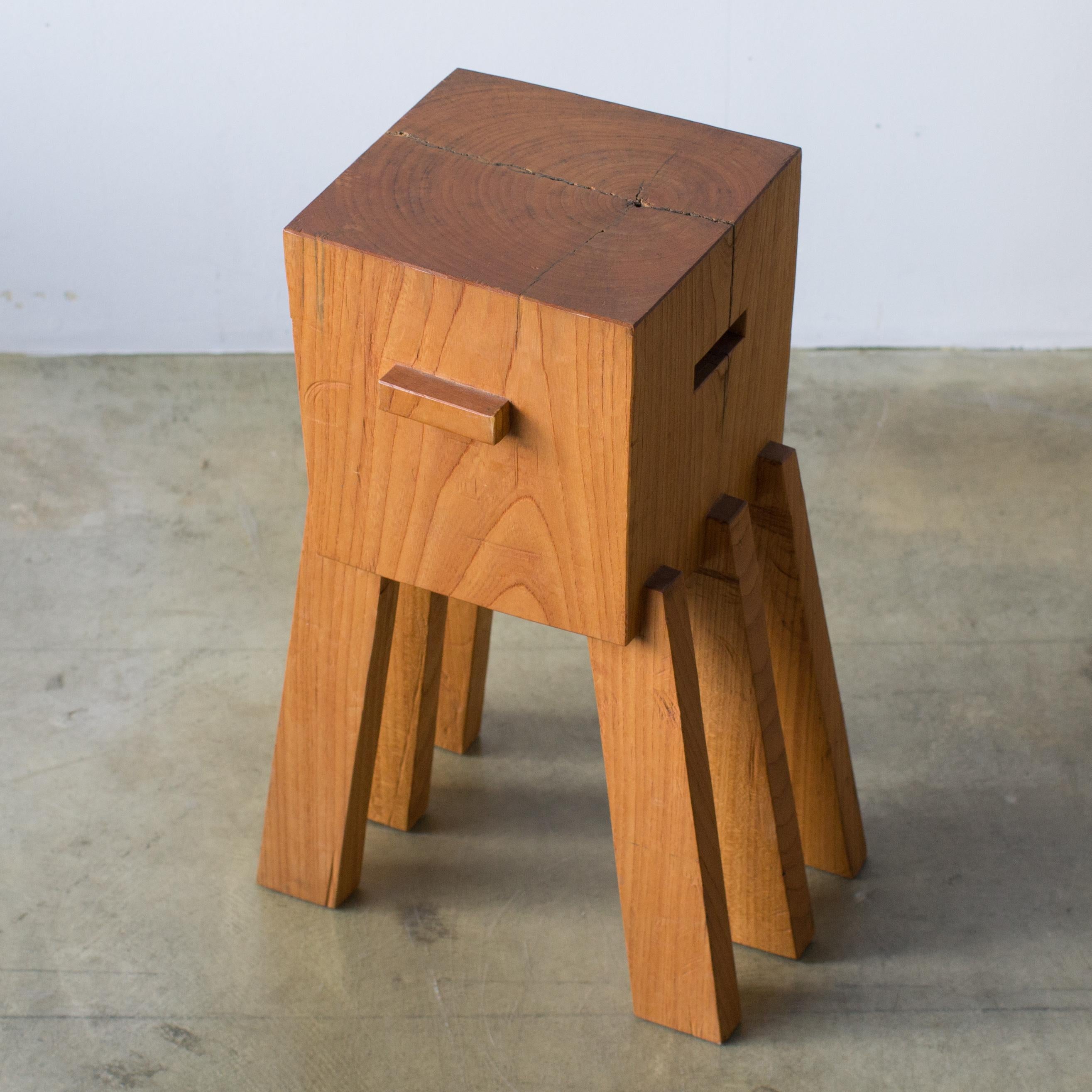 Japanese Hiroyuki Nishimura and Zogei Furniture Sculptural Stool5  For Sale