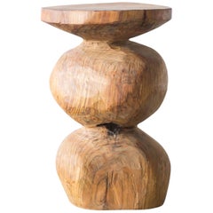 Hiroyuki Nishimura and Zogei Furniture Sculptural Wood Stool10 Tribal Glamping