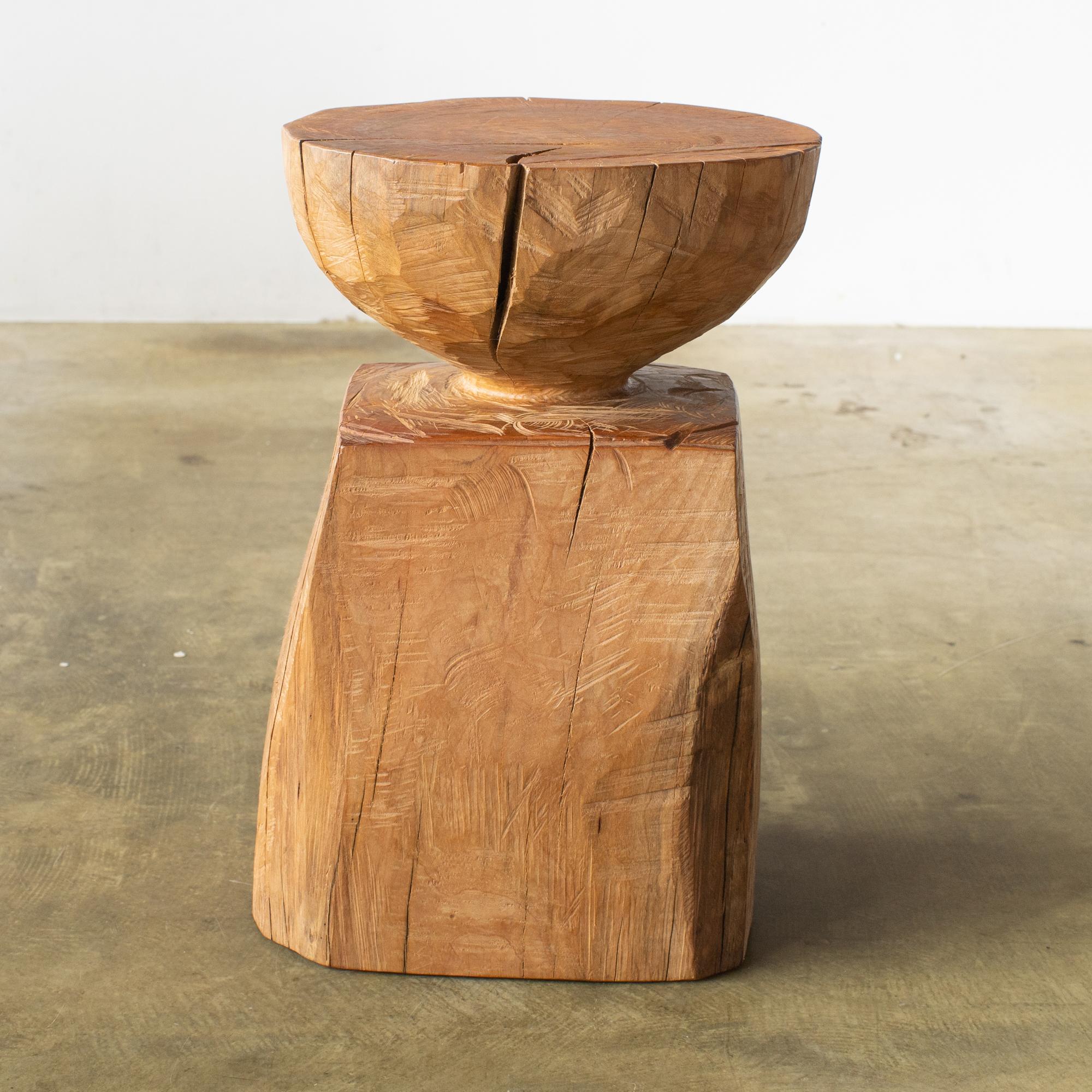 Japanese Hiroyuki Nishimura and Zogei Furniture Sculptural Wood Stool11 Tribal Glamping